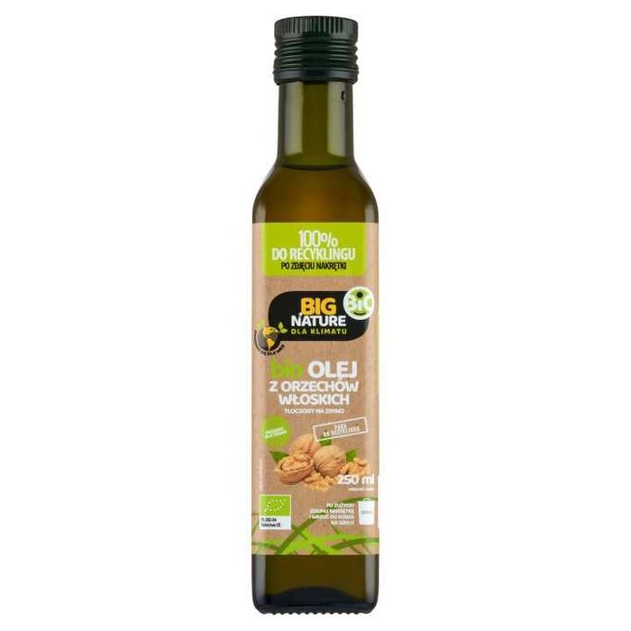 Olej z Orzechów Włoskich 100% BIO Nierafinowany Big Nature 250 ml