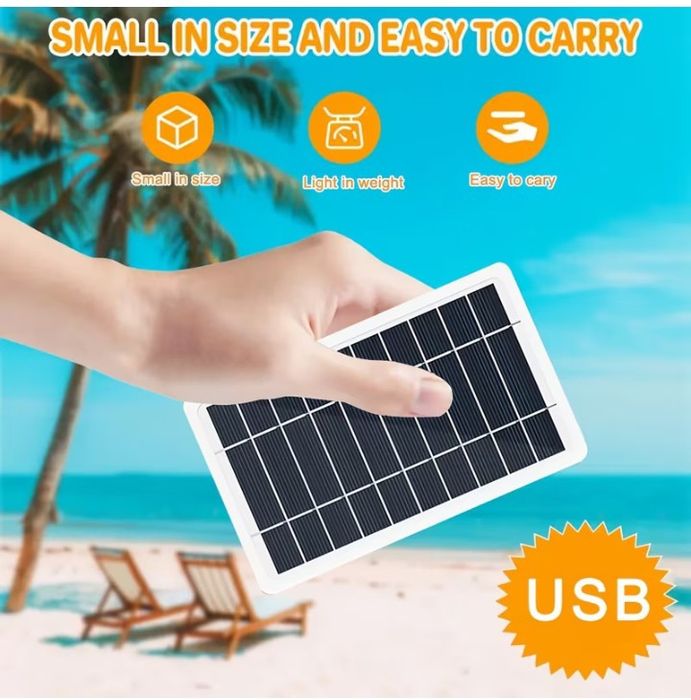 Carregador de Painel Solar 5V2W
