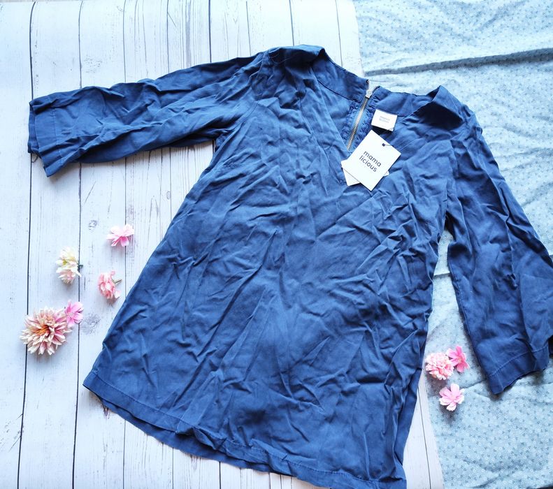 Bluzka ciążowa nowa niebieska