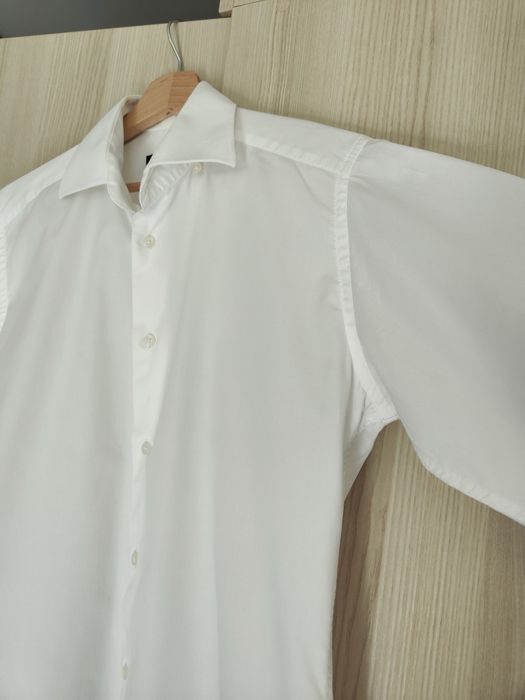 Męska biała elegancka koszula Kubenz Slim Fit Prime 37/38 176/182