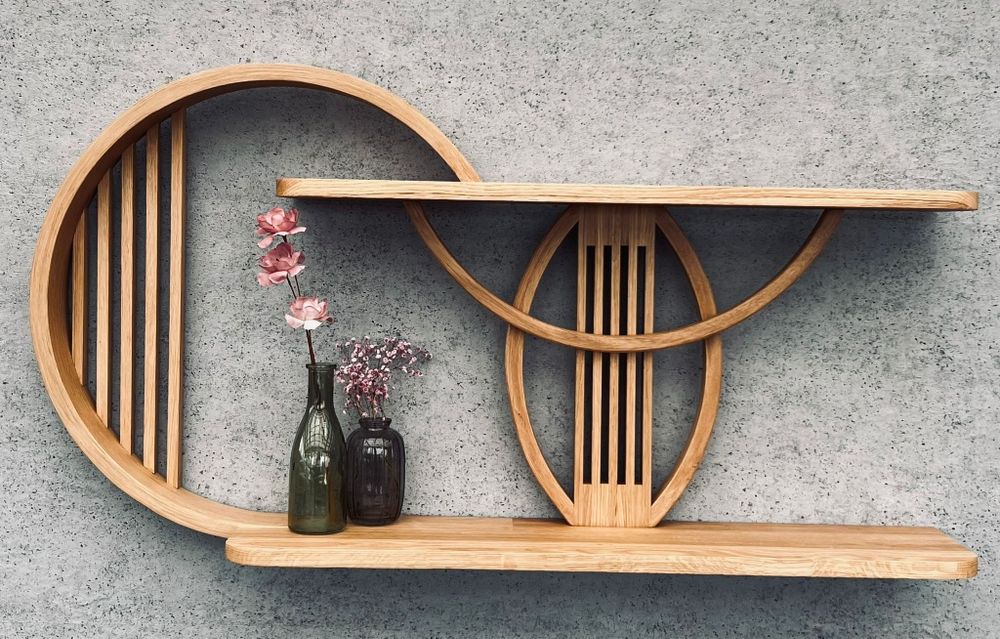Półka dębowa, handmade