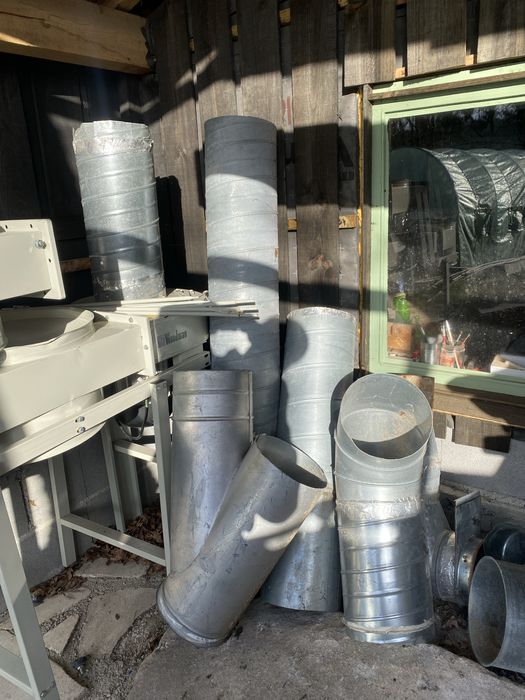 Sistema de aspiração de 4 sacos para carpintaria.