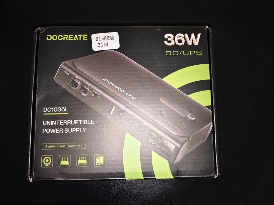 UPS ДБЖ для роутера ONU 36Вт Docreate DC1036L