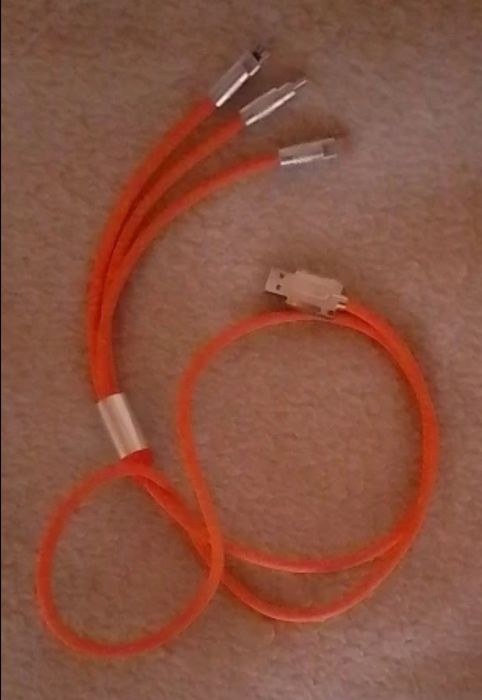 3 w 1 szybkie ładowarka kabla 120W 6A Długość: 1,2 m z podświetleniem