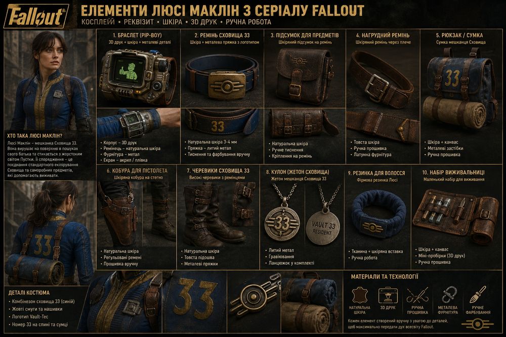 Захисний наплічник Люсі Маклін Fallout