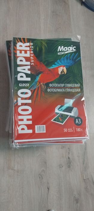 Глянцевий фотопапір фотобумага A4 135 грам 100лис. А3