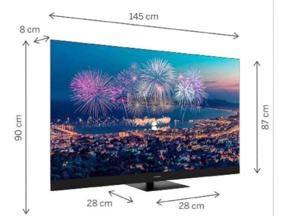 Smart TV QLED 65" Thomson 4K | Google TV | Como Nova na Caixa
