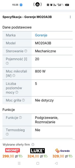 Sprzedam nową mikrofalówkę