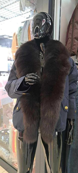 Kurtka zimowa parka lis