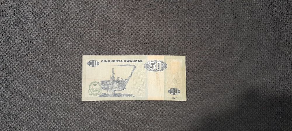 Nota de 50 kwanzas, Angola.