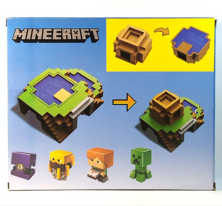 Игровой набор Майнкрафт "Оазис" 4-мини фигурки.