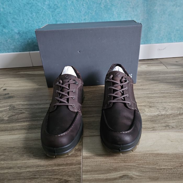 Ecco Rugged Truck brązowe skórzane męskie wodoodporne  41  27