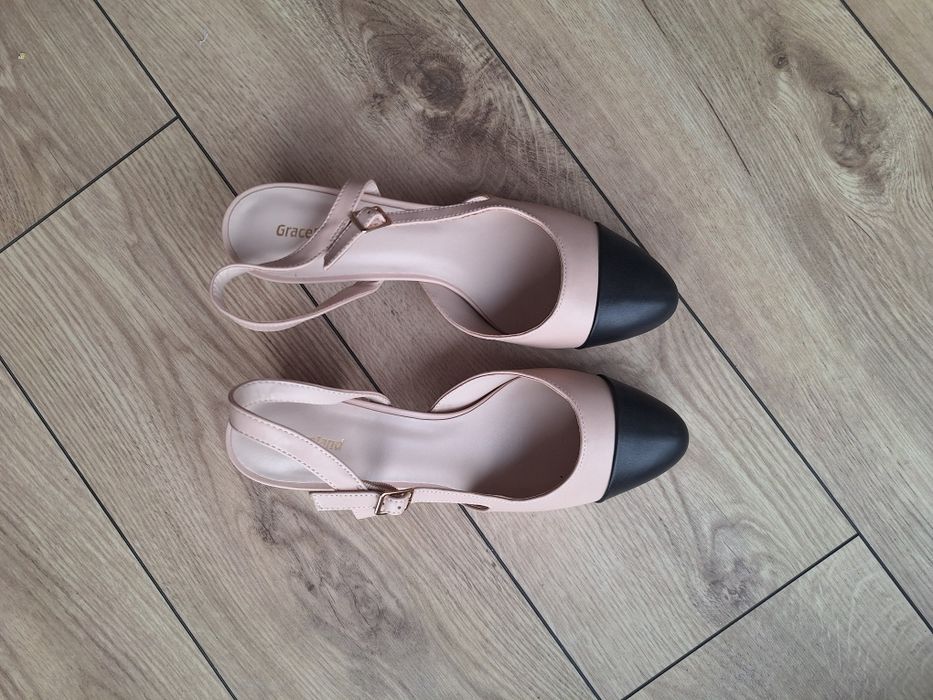 Buty 40 na niskim obcasie