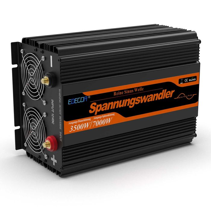 Inversor onda pura EDECOA 12V-220V(3500W) (Autocaravana / Campervan)