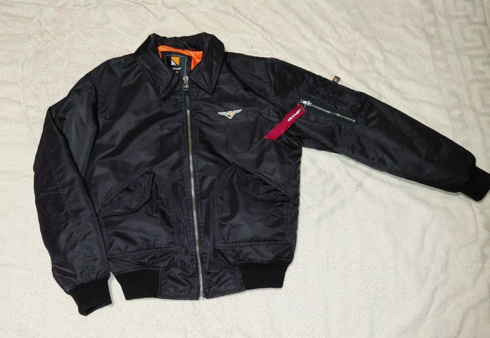 Бомбер чорний чоловічий  CWU-45