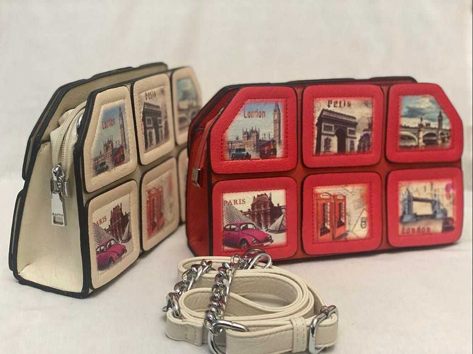 Оригинальный клатч в двух цветах