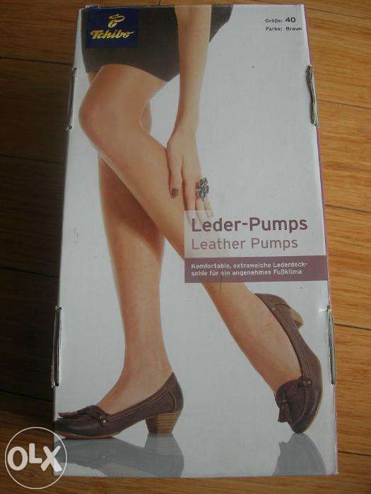 SKÓRZANE pantofle brązowe CZÓŁENKA NOWE !! roz 40