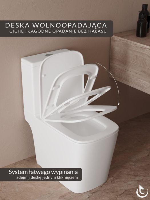 Compact wc  Nowy! 20 lat gwarancji. system warszawski, odpływ pionowy pionowy