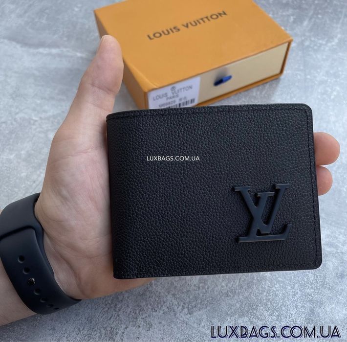 Мужской кожаный кошелек Louis Vuitton Луи Виттон
