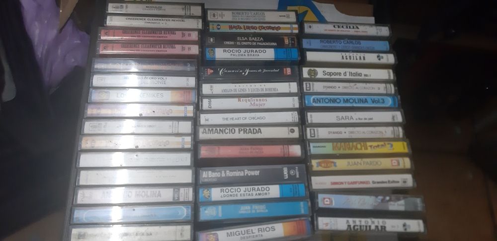 Cassetes originais e gravações
