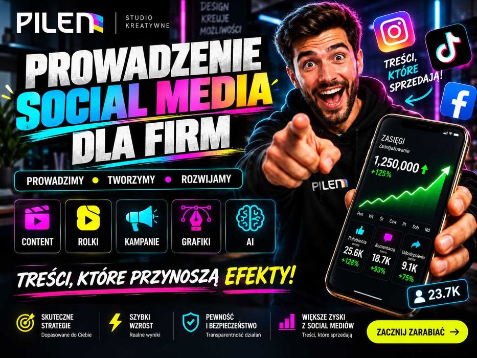 Prowadzenie Social Media dla Firm – Instagram, Facebook, TikTok, Youtube