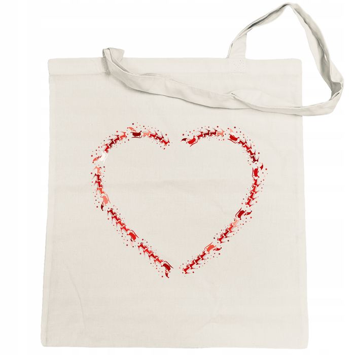 torba na zakupy nadruk sanie mikołaj święta