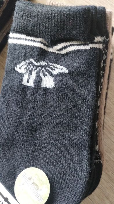 5×damskie skarpetki długie wełniane 35-38