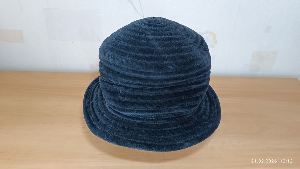 Вельветовая, бархатная шляпа-ведро (bucket hat) Франция (Jungle Kenzo)