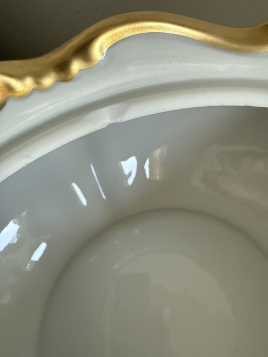 Porcelana złocona Reichenbach w stylu barokowym