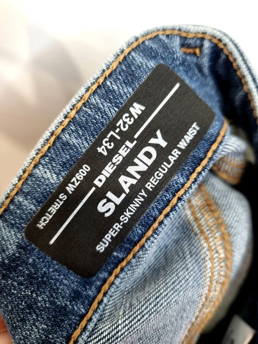 Jeansy dżinsy Diesel Slandy Super Skinny roz. 32x34