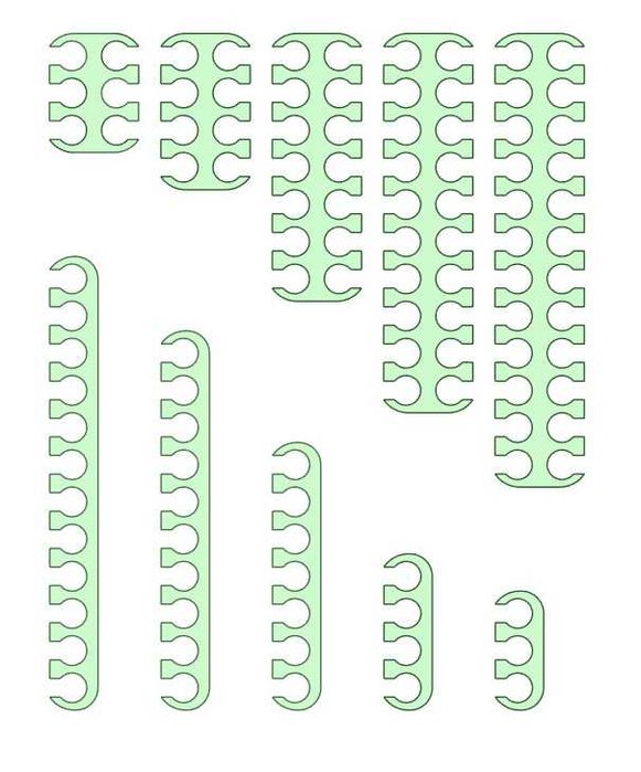 Grzebienie do kabli PC ATX