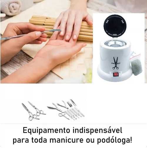 Esterilizador para Alicates, Pinças, Limas, Tesouras NOVO/PROFISSIONAL