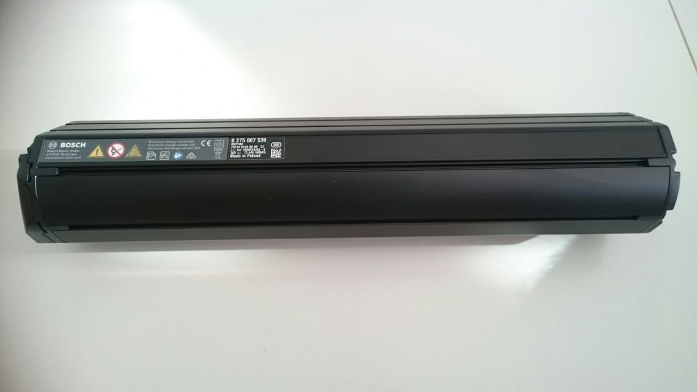 Baterie Bosch Power Tube 500 WH i 400WH Pozioma