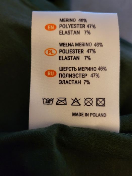 Bielizna męska termo merino+poliester 3XL