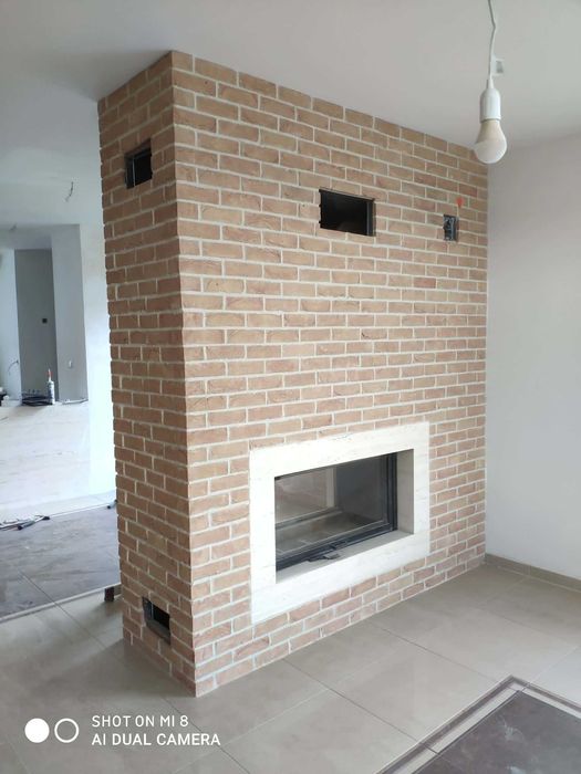 Elewacje i wnętrza z płytek klinkierowych, układanie glazury. REMONTY