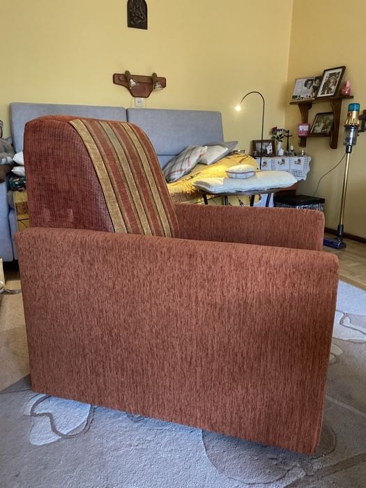 Fotel uzywany, brazowy