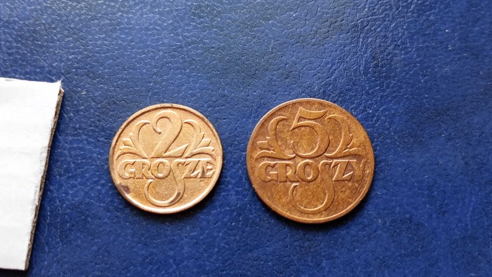 Stare monety Medal 2 gr i 5 gr 1928 2RP