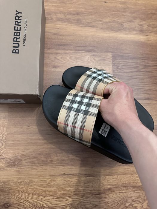 Тапки Burberry тапки барбері шльопанці барбері