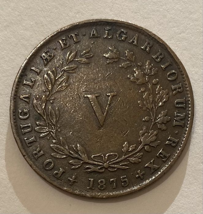 Moeda  830 - D LUIS I - V Reis 1875