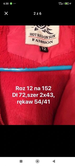 Ciepła zimowa kurtka/plaszczyk stan idealny roz 12 Grat