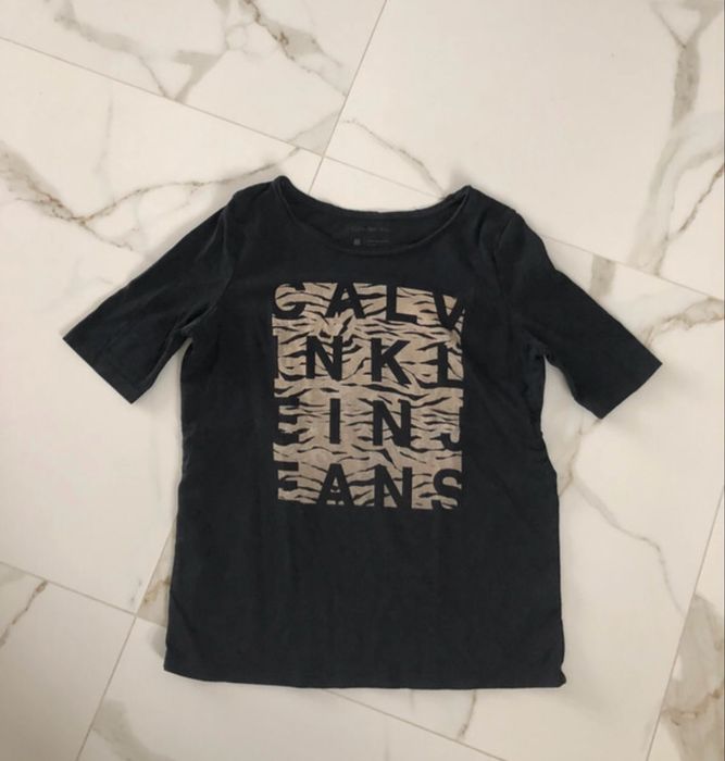Bluzka z krótkim rękawem Calvin Klein M