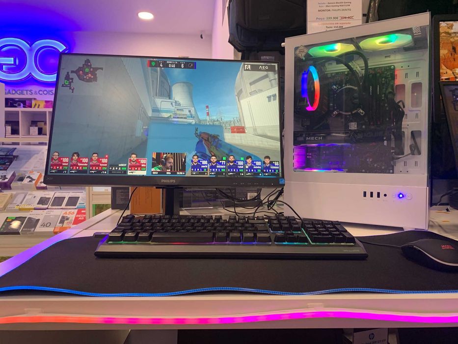 PC Gaming + Periféricos + Monitor + Garantia - Promoção - Loja física