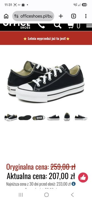 Converse Trampki do kostki- Chuck Taylor All Star EVA Lift