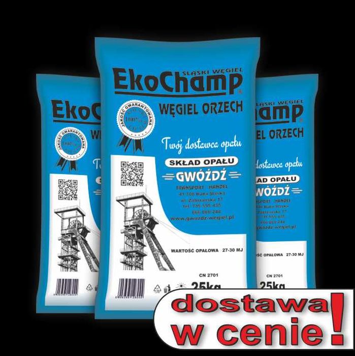 Węgiel Orzech EkoChamp® 27-30MJ dostawa w cenie - Oferta Śląsk