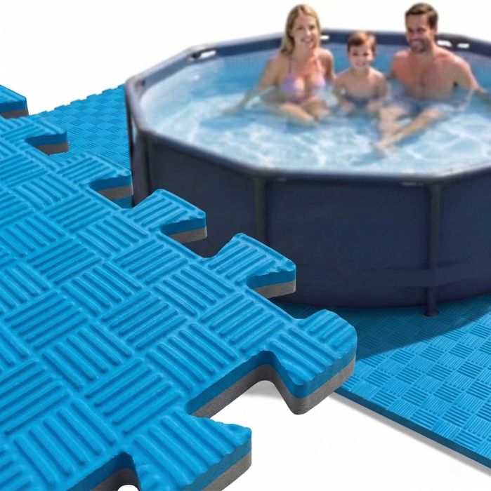 Mata pod basen  jacuzzi 2cm puzzle DUŻA XXL 1x1m  ochronna