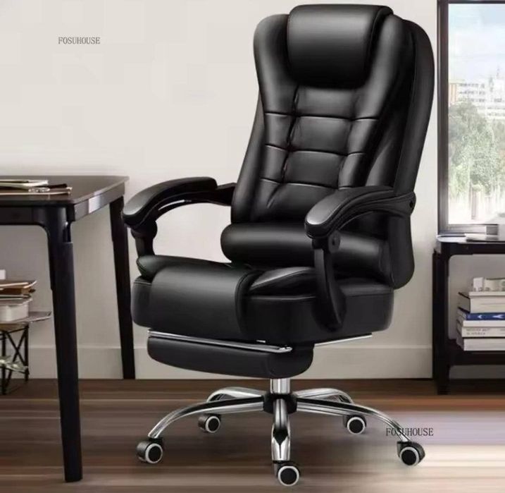 Крісло Офісне Boss з Функцією вібромасажу, Колір чорний.