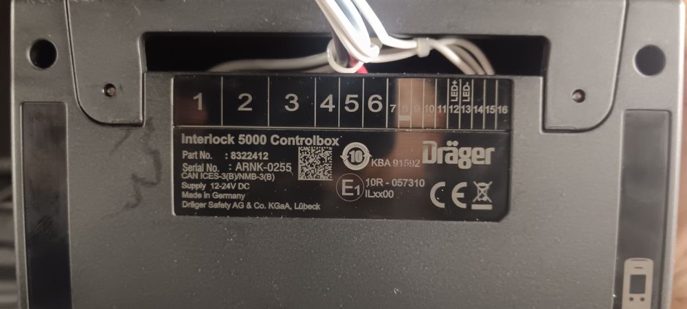 Blokada alkoholowa Dräger Interlock 5000 Controlbox