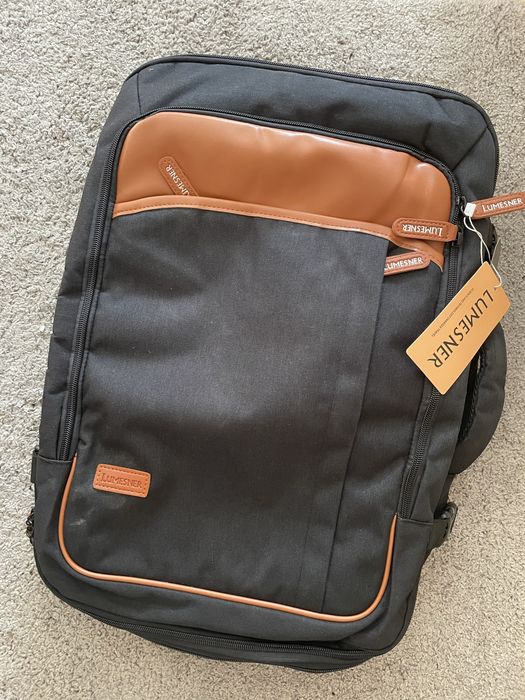 LUMESNER Duży podróżny plecak torba z funkcja małej walizki dodatki