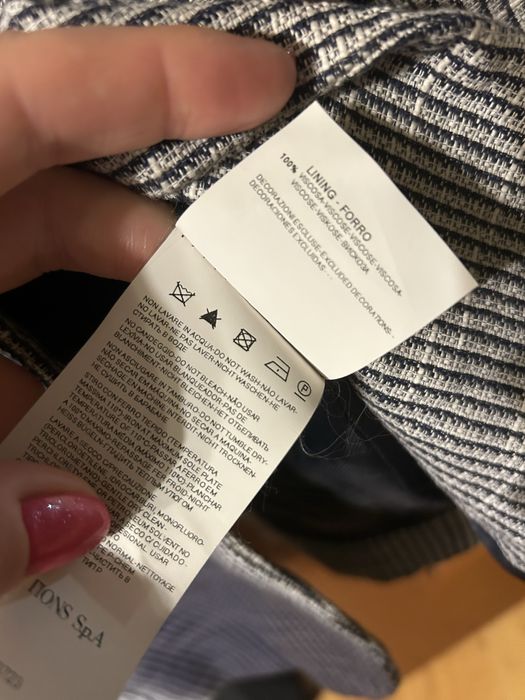 Żakiet Armani Jeans klasyczny basic do pracy skład premium