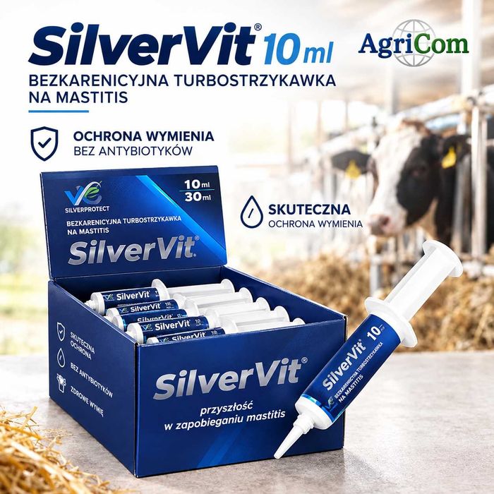 SilverVit 10 ml ochrona wymienia, zapobieganie mastitis, 30 szt